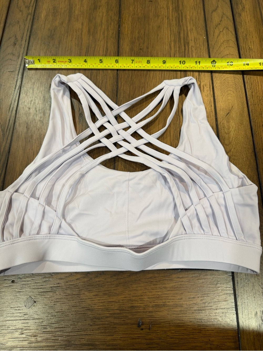 Gianni Bini Soft white Cross-Strap Sports Bra - Picture 3 of 4